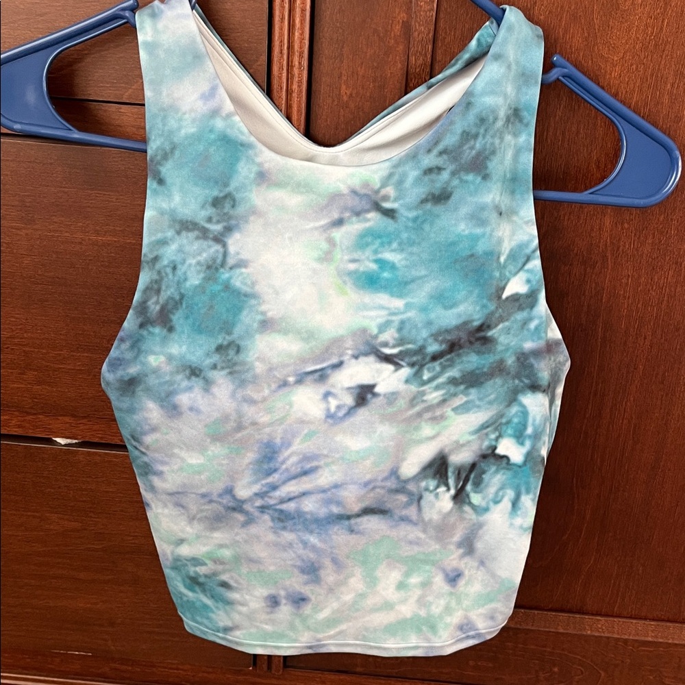 Women's Athleta Blue Tie-Dye Tank Top